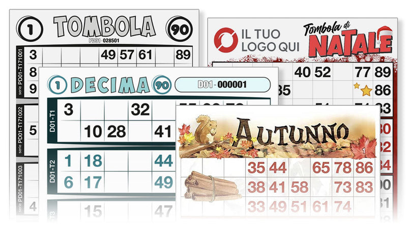Catalogo cartelle tombola