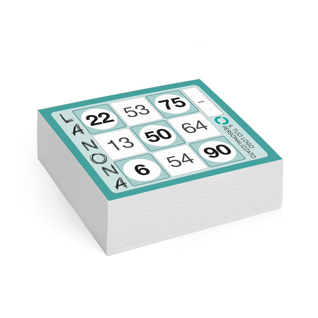 Cartelle tombola gioco LA NONA formato 10x9 cm