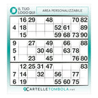 Cartelle personalizzate MEZZA 3 tabelle formato 15x16 cm