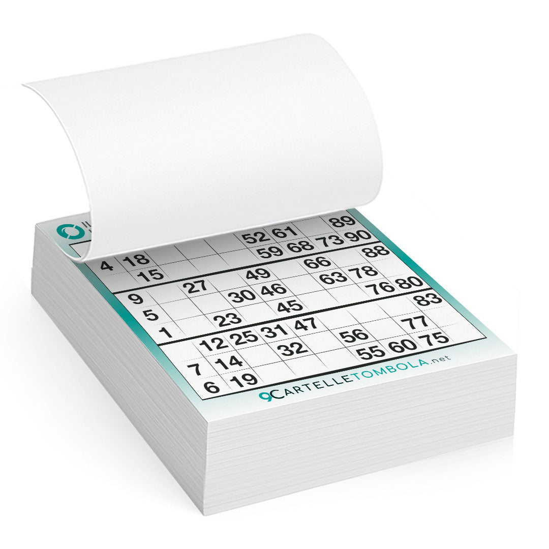 Cartelle personalizzate MEZZA 3 tabelle formato 15x16 cm