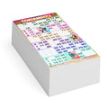 Cartelle TEMA CORIANDOLI 6 tabelle formato 15x31 cm