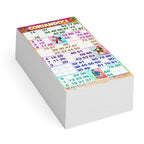 Cartelle TEMA CORIANDOLI 6 tabelle formato 15x31 cm