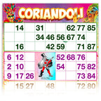 Cartelle TEMA CORIANDOLI 6 tabelle formato 15x31 cm