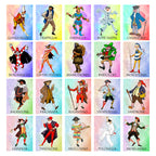 Cartelle TEMA CORIANDOLI 6 tabelle formato 15x31 cm
