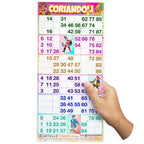 Cartelle TEMA CORIANDOLI 6 tabelle formato 15x31 cm