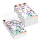 Cartelle TEMA CORIANDOLI 6 tabelle formato 15x31 cm