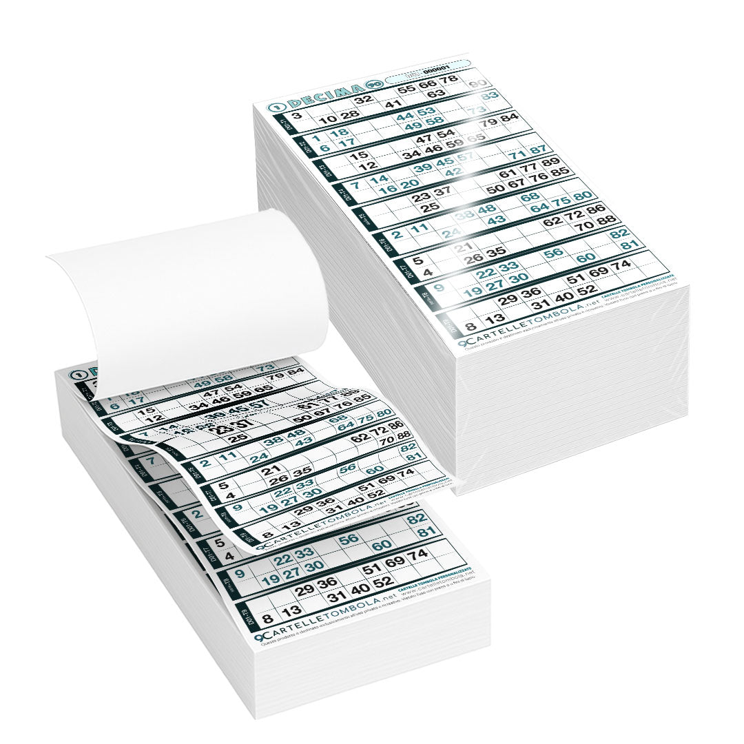 Cartelle DECIMA 9 tabelle formato 15x32 cm