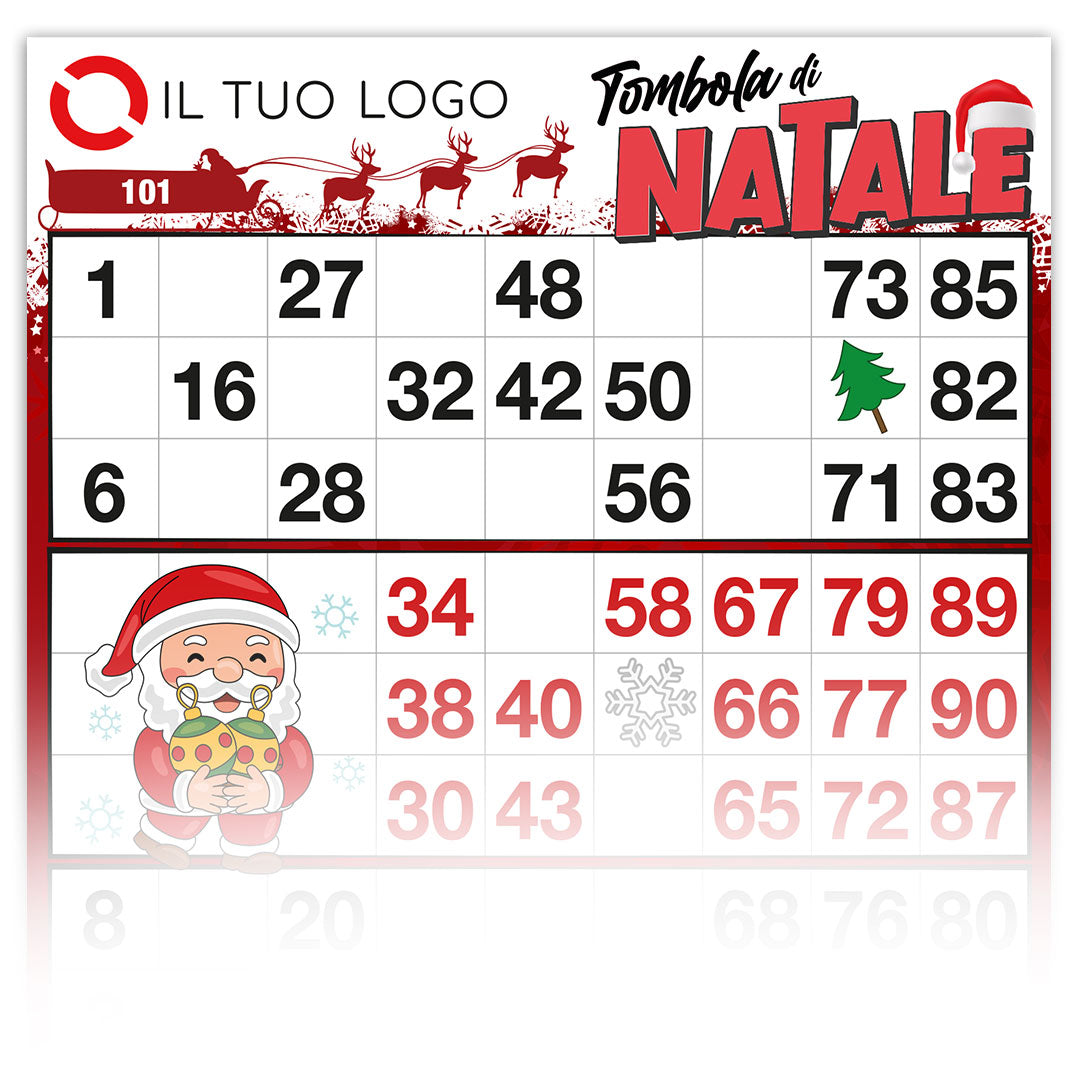 Cartelle TEMA NATALIZIO 6 tabelle formato 15x31 cm