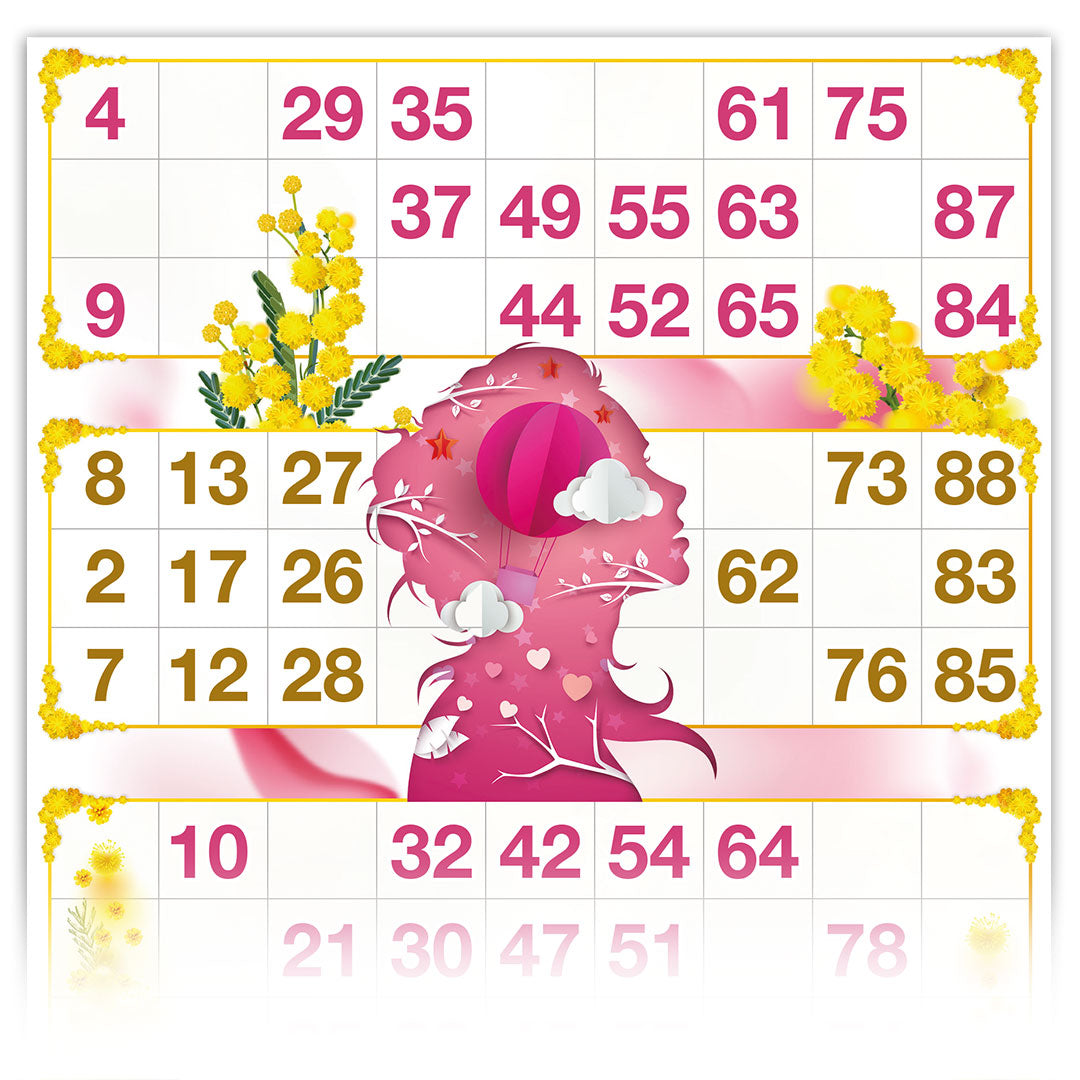 Cartelle TEMA FESTA DELLA DONNA 6 tabelle formato 15x32 cm