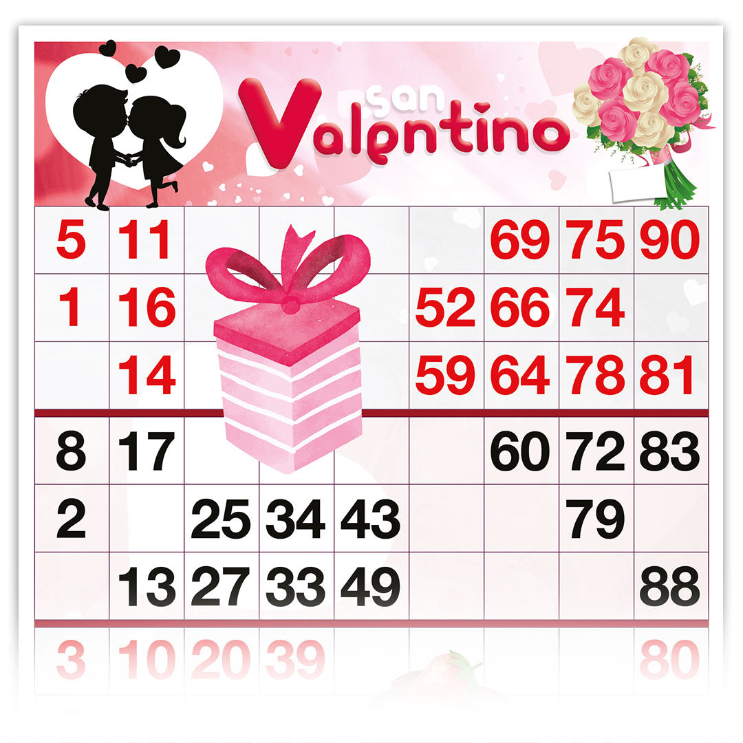 Cartelle TEMA SAN VALENTINO 6 tabelle formato 15x32 cm