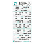 Cartelle tombola gioco IL NUMERO FANTASMA formato 15x32 cm