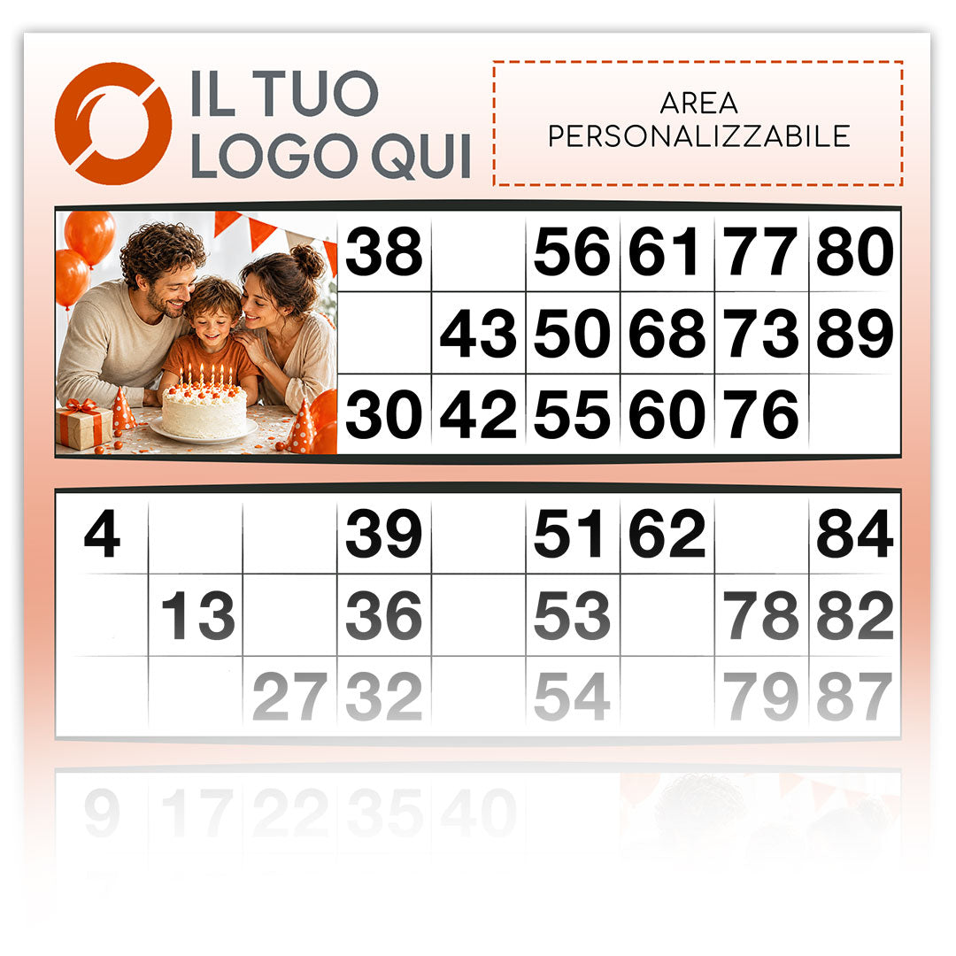 Cartelle personalizzate INTERA CON FOTO 6 tabelle formato 15x32 cm