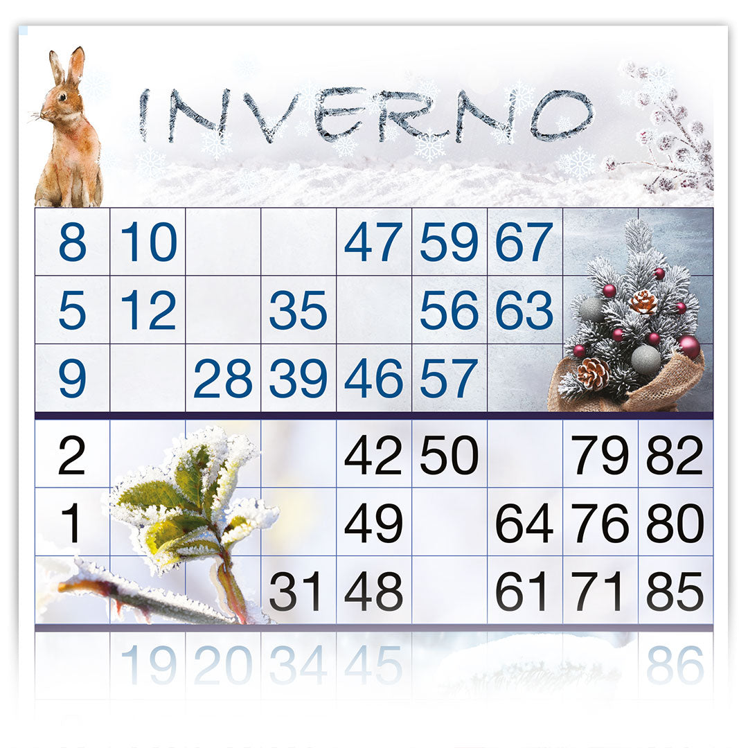 Cartelle TEMA INVERNO 6 tabelle formato 15x32 cm