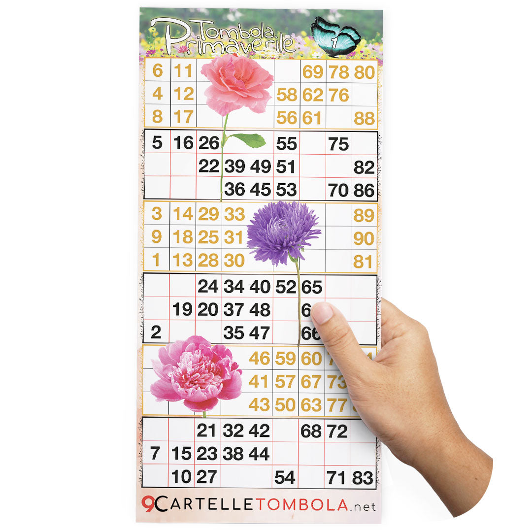 Cartelle TEMA PRIMAVERA 6 tabelle formato 15x31 cm