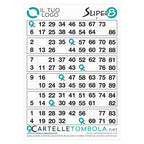 Cartelle tombola gioco SUPER OTTO formato 16x21 cm